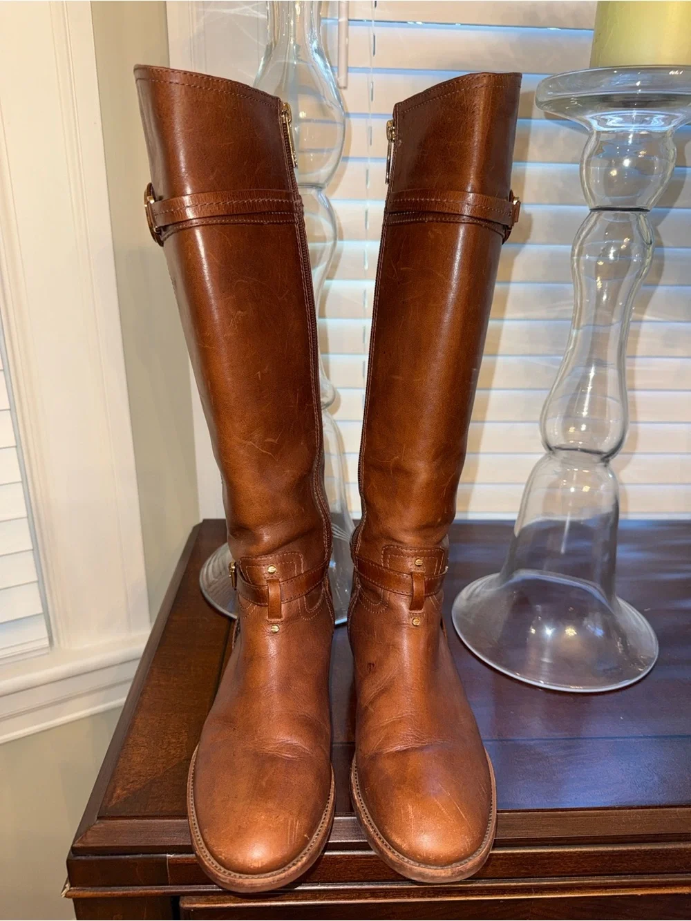 Tory Burch Leather Calista Riding Boots